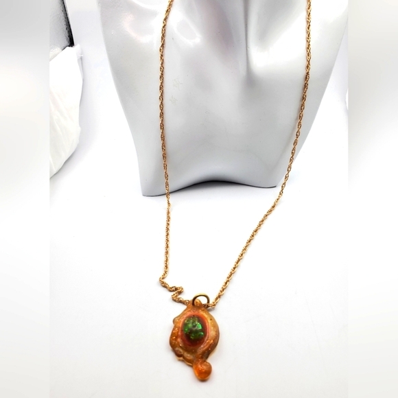 Denmark sculptural Astral  drop necklace‎ N2329 - Picture 1 of 5